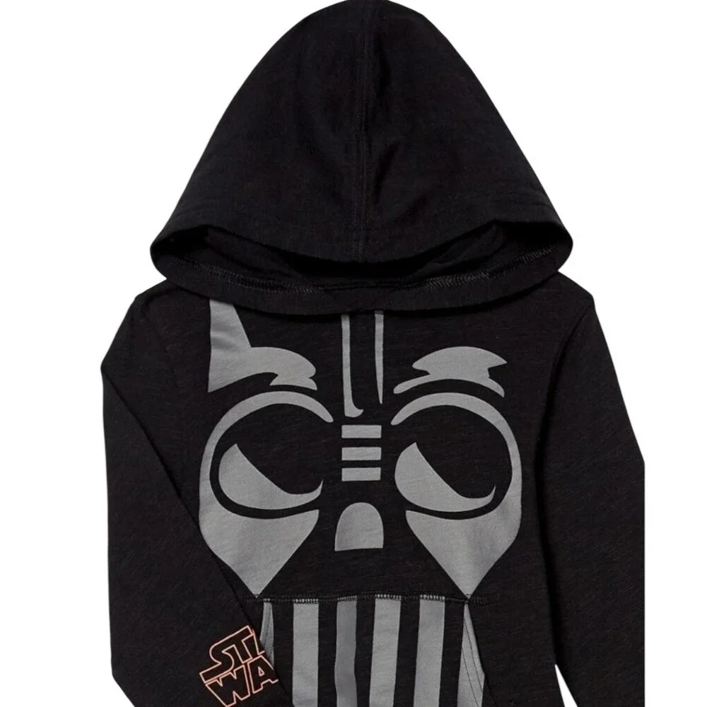 Star Wars Darth Vader Black Graphic Hoodie Pullover Toddler Size 3T‎ NWOT